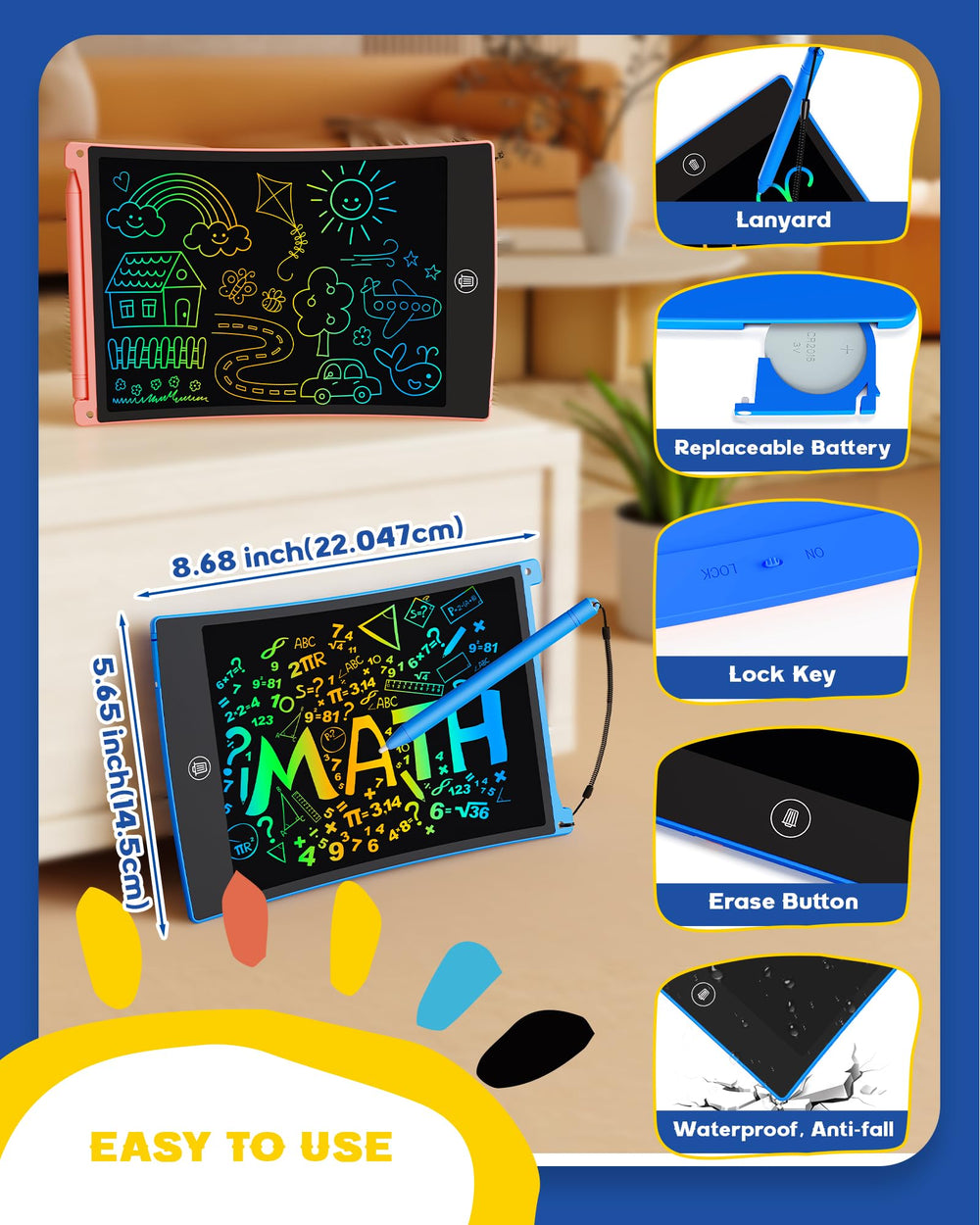 Bravokids travel-friendly drawing pad ready for car, plane, or outings.