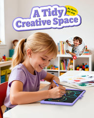 Bravokids travel-friendly drawing space kept ready for trips and moves.
