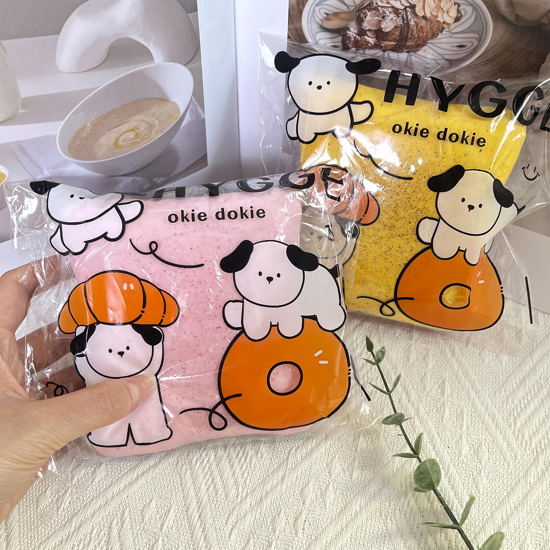 Bread Butter Squishy pink promotes calm fidgeting and desk-friendly entertainment.