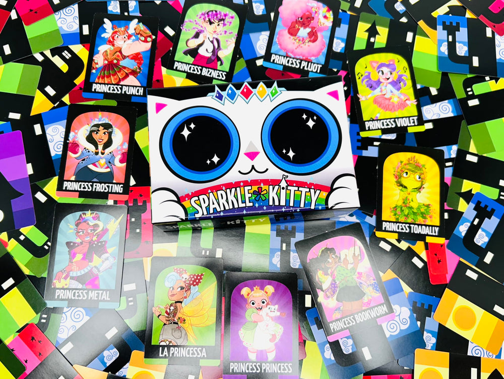 Sparkle Kitty box design shows portable, gift-ready packaging.