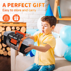 breibowski anti-slip grip toolbox keeps tools secure during busy play sessions