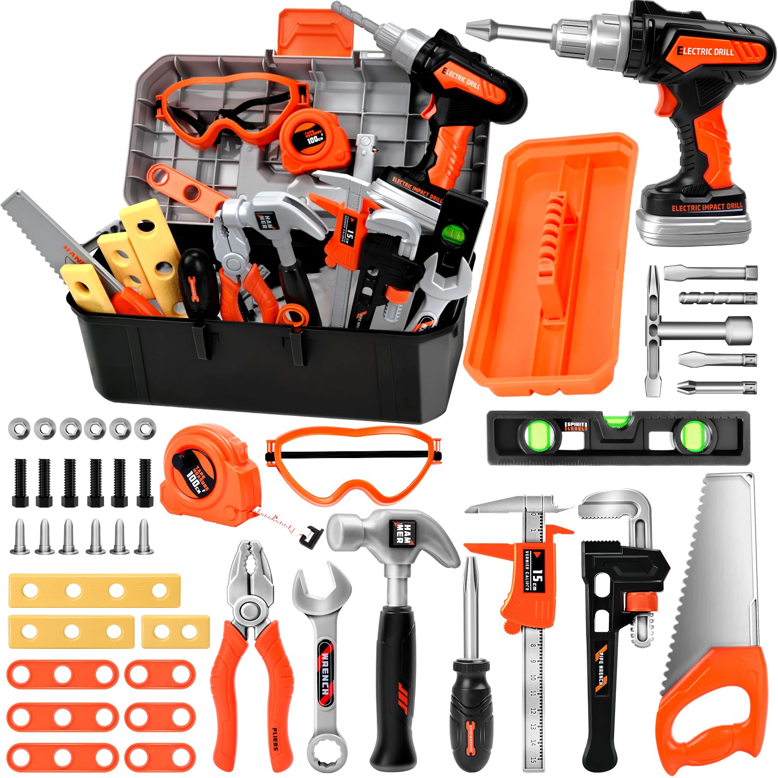 breibowski toddler tool set drill in action boosts pretend play and fine motor skills