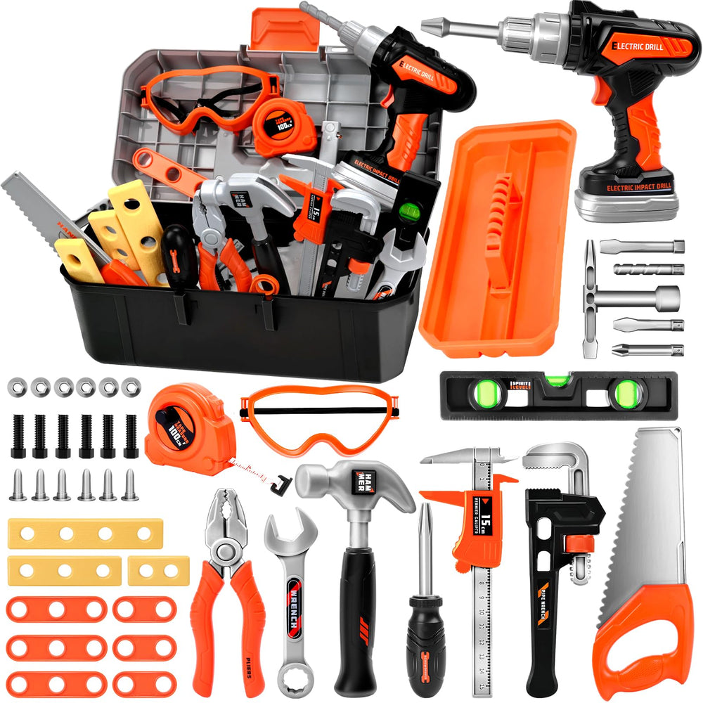 breibowski toddler tool set drill in action boosts pretend play and fine motor skills