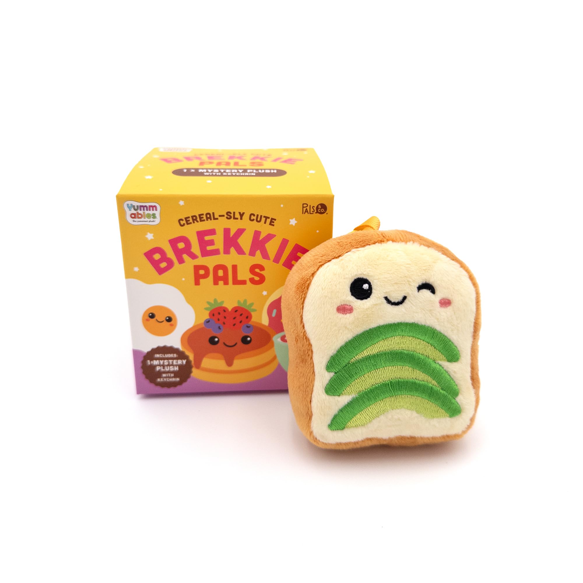 Brekkie Pals avocado toast plushie, a tasty desk companion for note-taking