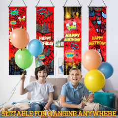 Breling spider web backdrop banner durable fabric reusable for future celebrations