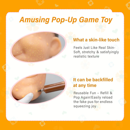 Brenzo golden hair fidget toy with dramatic visual pop