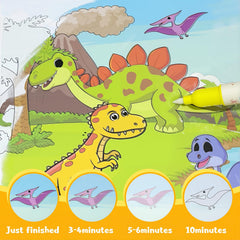 Bresdim water painting book dinosaurs theme for sensory exploration