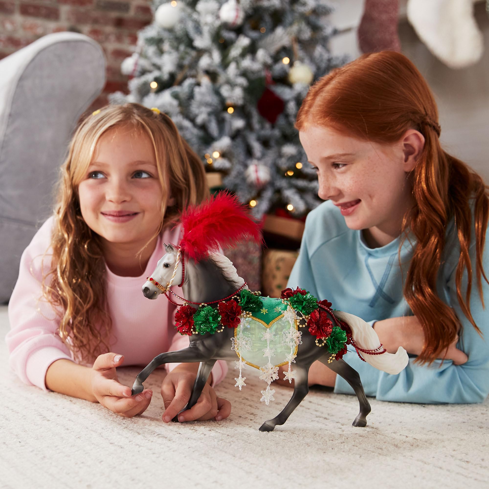 Breyer hand-painted detailing emphasizes unique, collectible artistry.