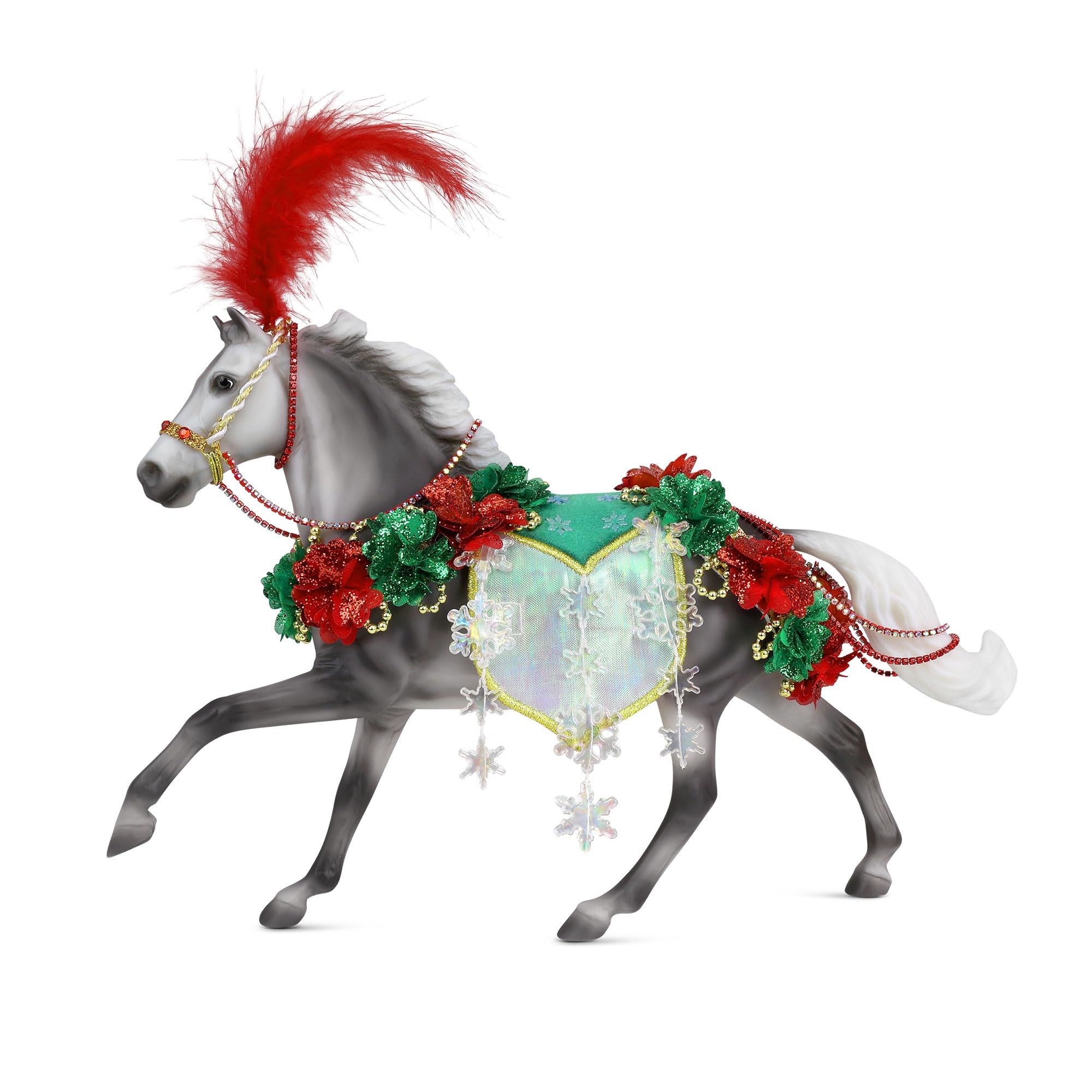 Breyer 2025 Holiday horse on display adds seasonal elegance.