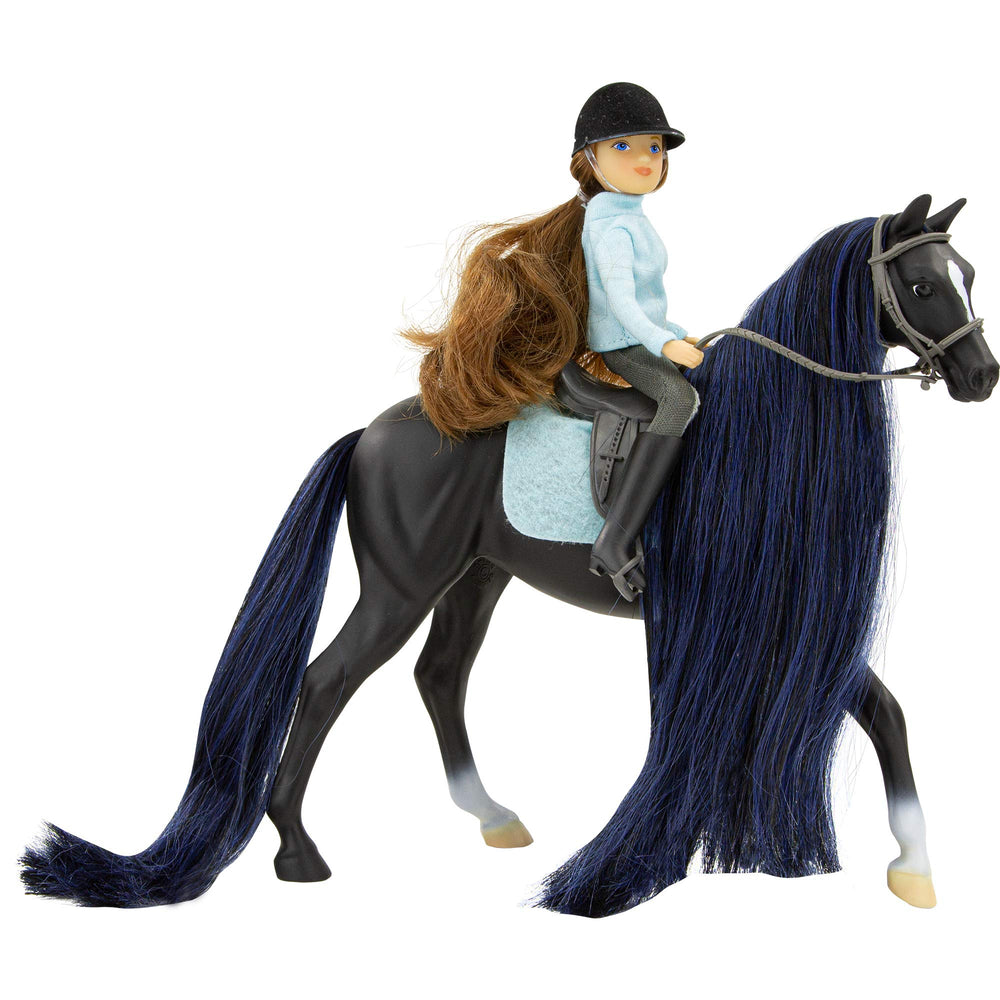 Breyer Jet and Charlotte set on display-ready 1:12 scale for imaginative play.