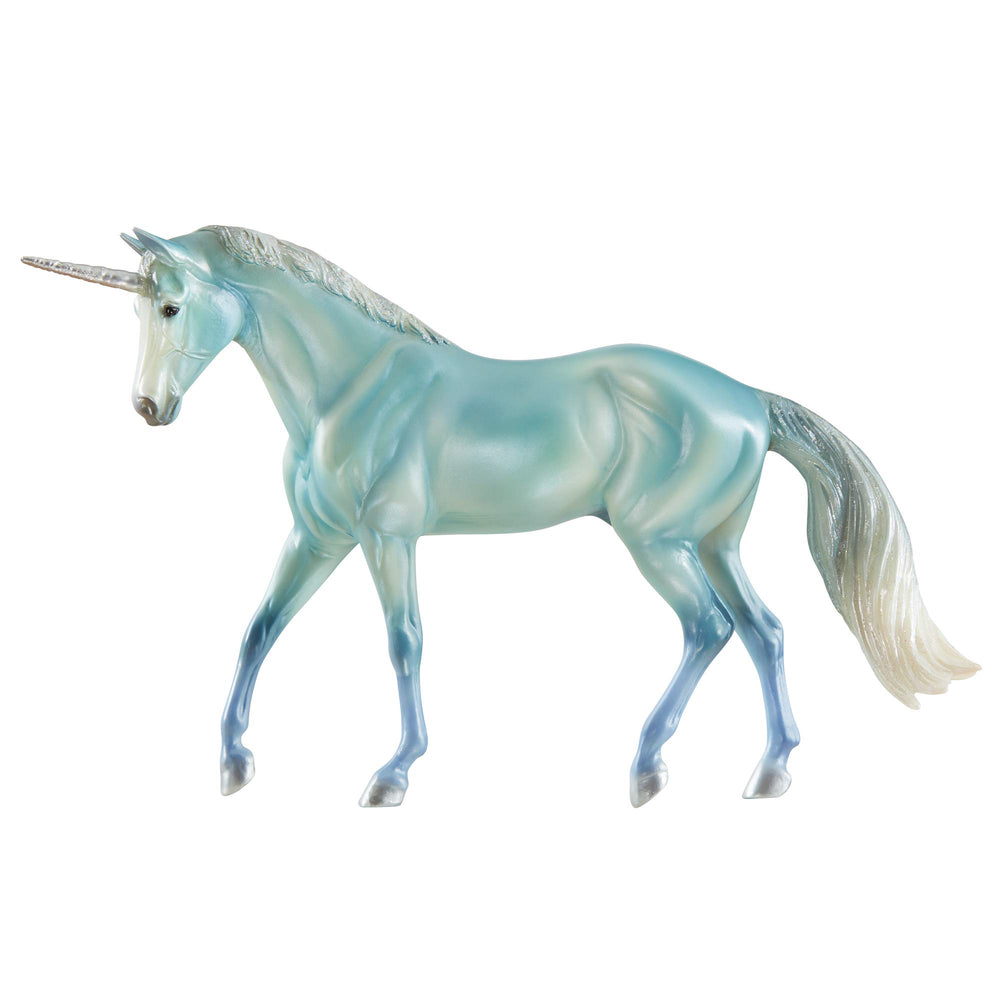 Breyer Le Mer unicorn of the sea with a pearly coat ready for display and imaginative play.