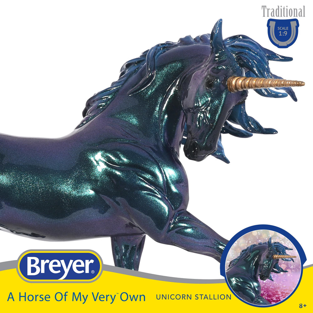 Breyer Neptune unicorn stallion with hand-painted finish for collectors