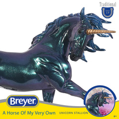 Breyer Neptune unicorn stallion with hand-painted finish for collectors