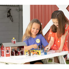 Breyer Stablemates red stable set corral fences for creating boundaries