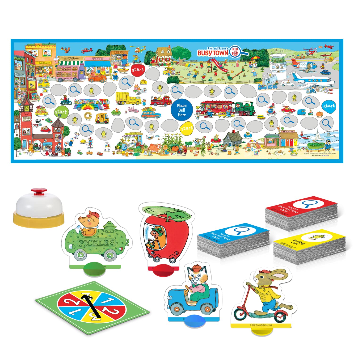 Briarpatch Busytown object cards, quick search challenges for kids.