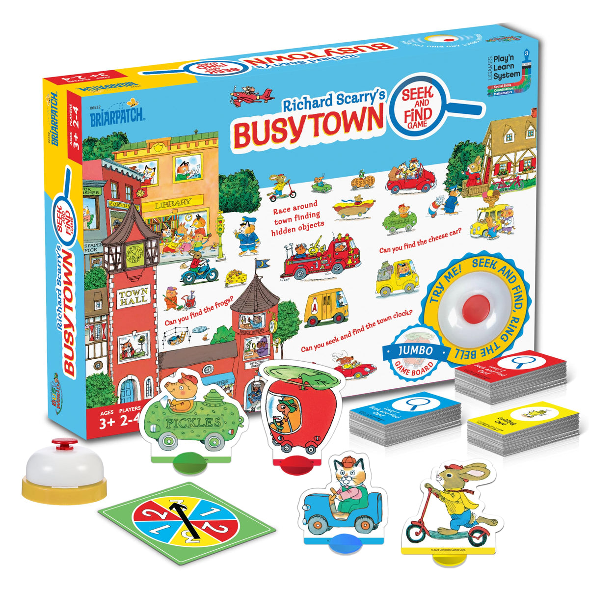 Briarpatch Busytown Seek and Find cover image, screen-free family fun.