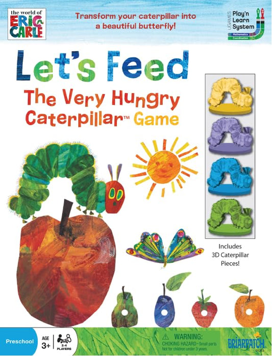 Briarpatch caterpillar eating fruit pieces emphasizes interactive counting and play