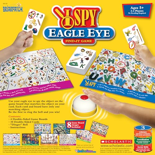 Briarpatch I Spy Eagle Eye cards and board enable quick rounds.