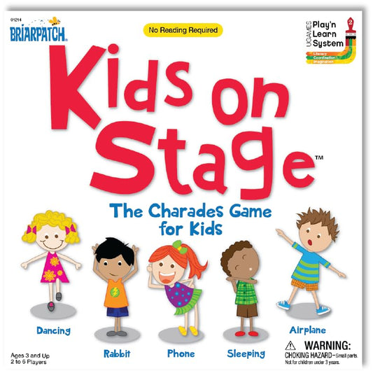 Briarpatch Kids on Stage: players guessing actions, improving quick thinking and communication.