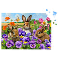 Briarwood Lane Spring Bunny Trio puzzle box, perfect for gifting and cozy family time.