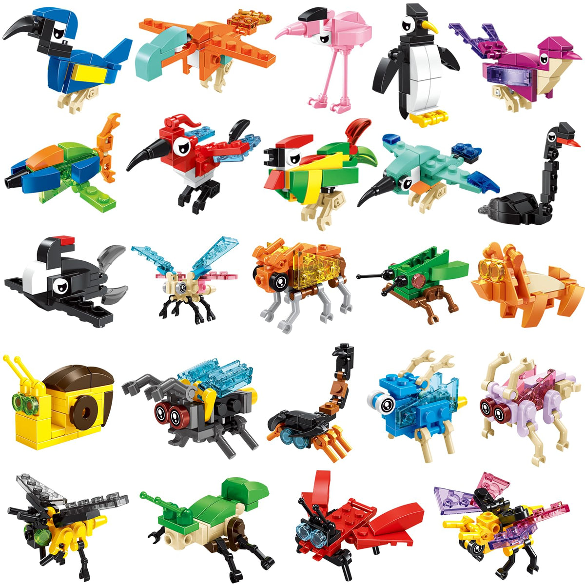 BRICHBROW animal building blocks for kids inspire creative play and party favors.