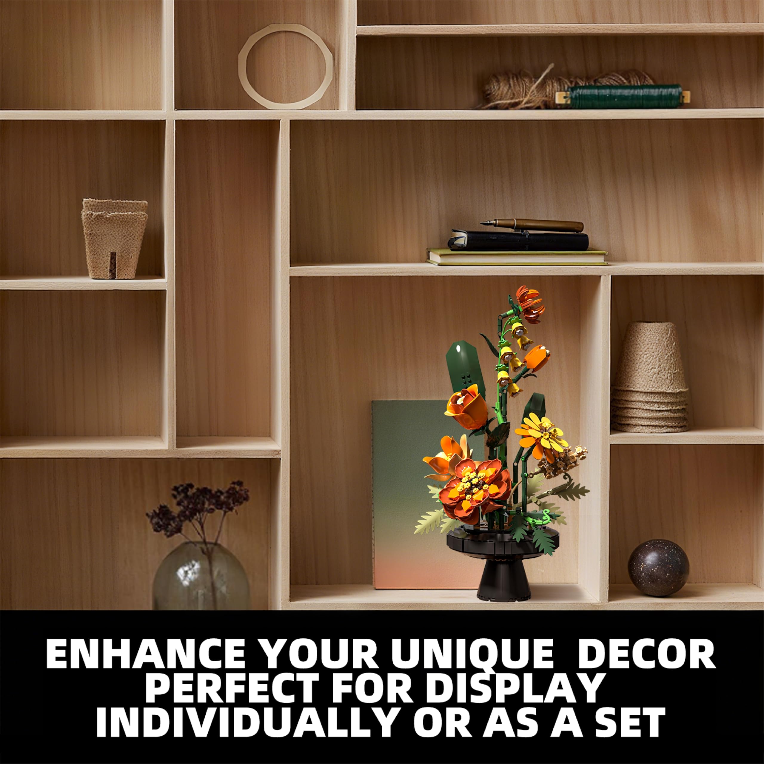 BRICK HAMBURG Dynamic petals and leaves image feature flexible petals for lifelike display.