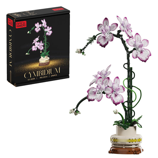 BRICK HAMBURG Flowers Toys bouquet with vase, durable home decor for everyday spaces.