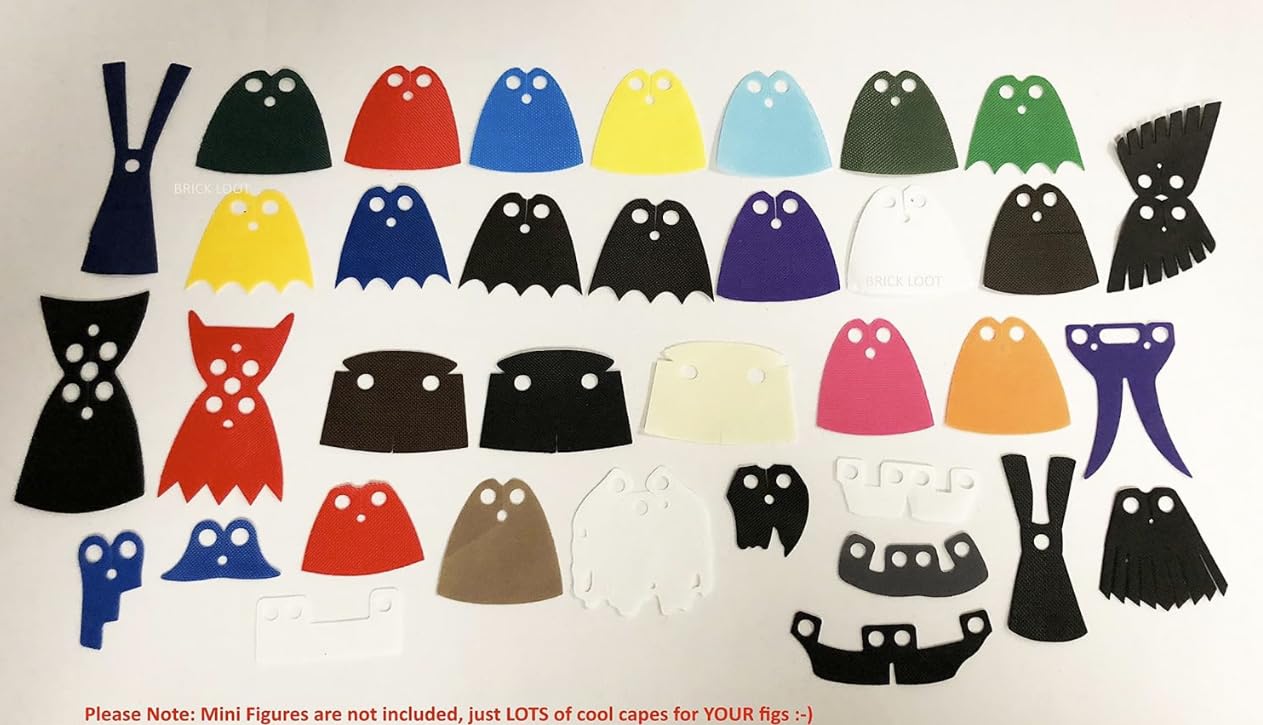 Brick Loot cape display bundle shows off your collection with color-coordinated minifig heroes