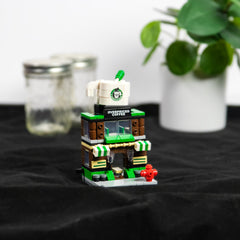 Brick Loot Mini City Coffee Shop detailed interior enhances realistic city scenes