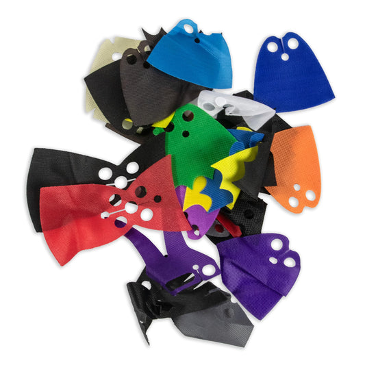 Brick Loot red superhero cape for minifigures enhances colorful heroic play and quick costume changes