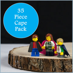 Brick Loot yellow cape for mini figures adds sunny hero vibes and easy identification