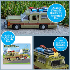 Brick Loot Wagon Queen Truckster wood paneling detail adds vintage charm