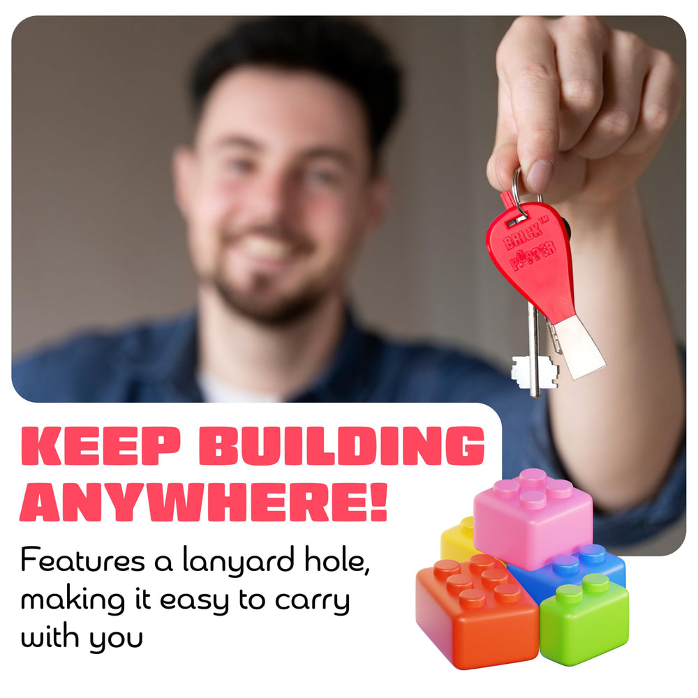 Brick Popper universal compatibility with major block brands demonstrated.