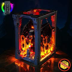 BrickBling Balrog light in gift-ready packaging for display.