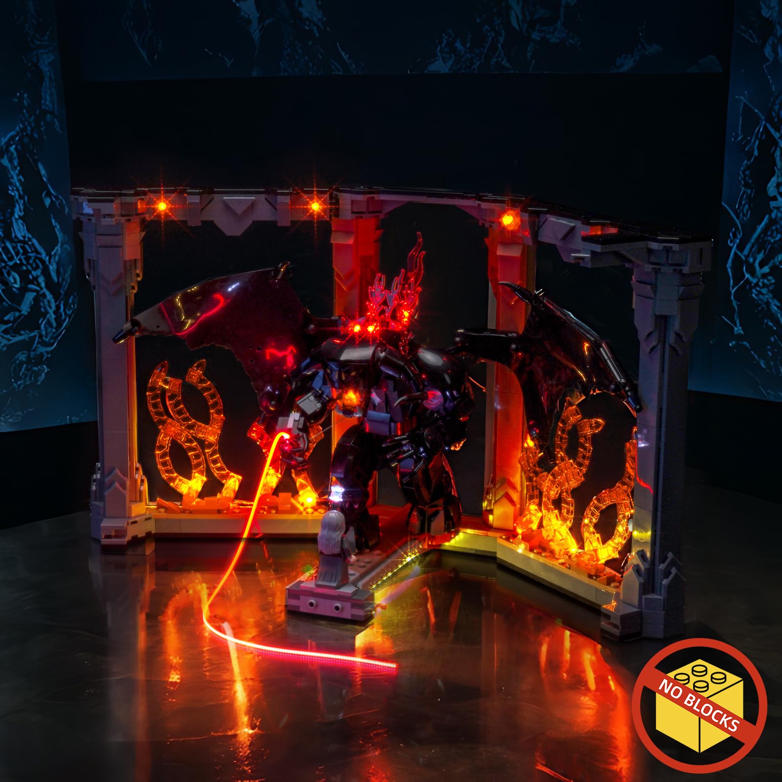 BrickBling Balrog Nook display-ready lighting boosts home or desk decor