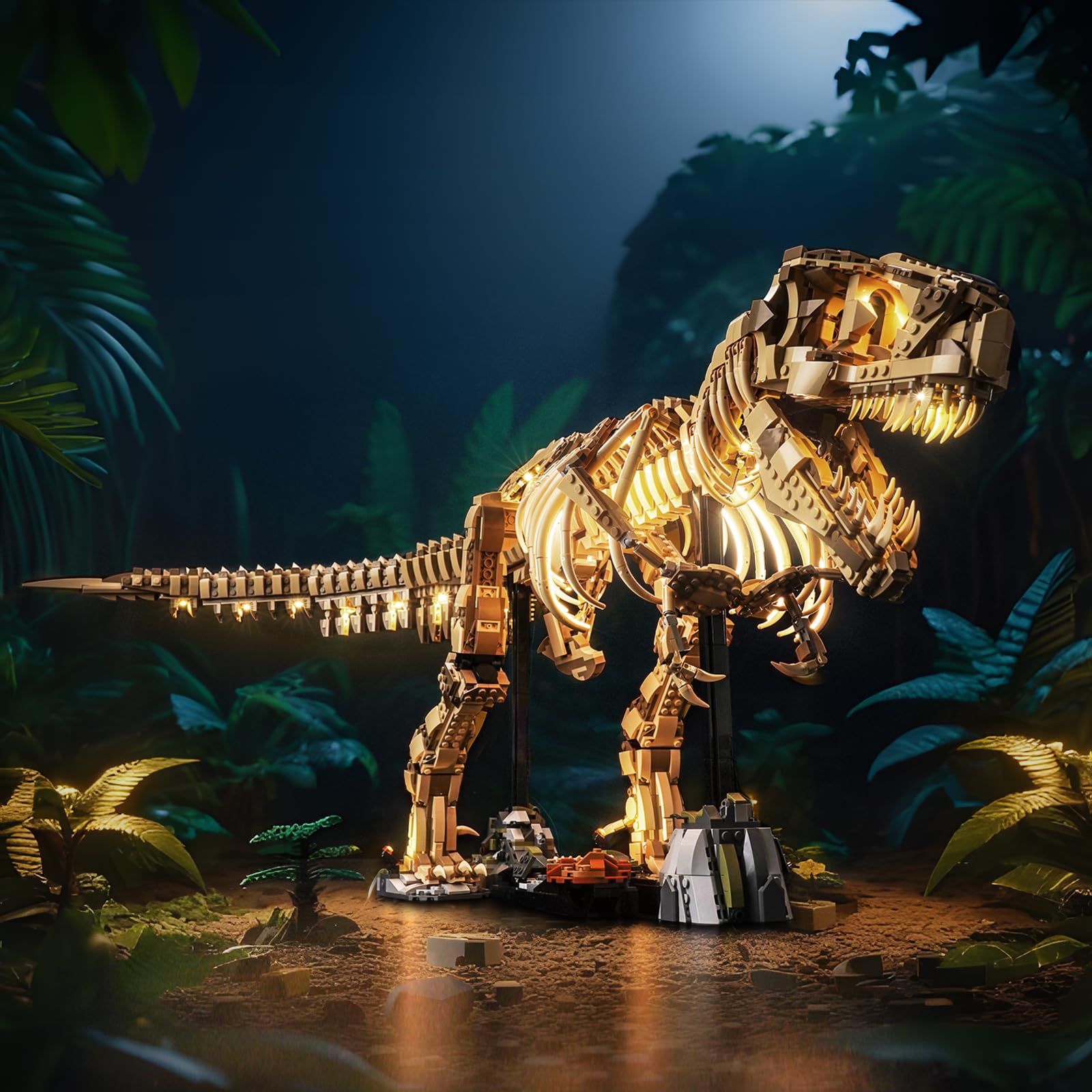 BrickBling Tyrannosaurus Rex light offers easy upgrade to your LEGO display.