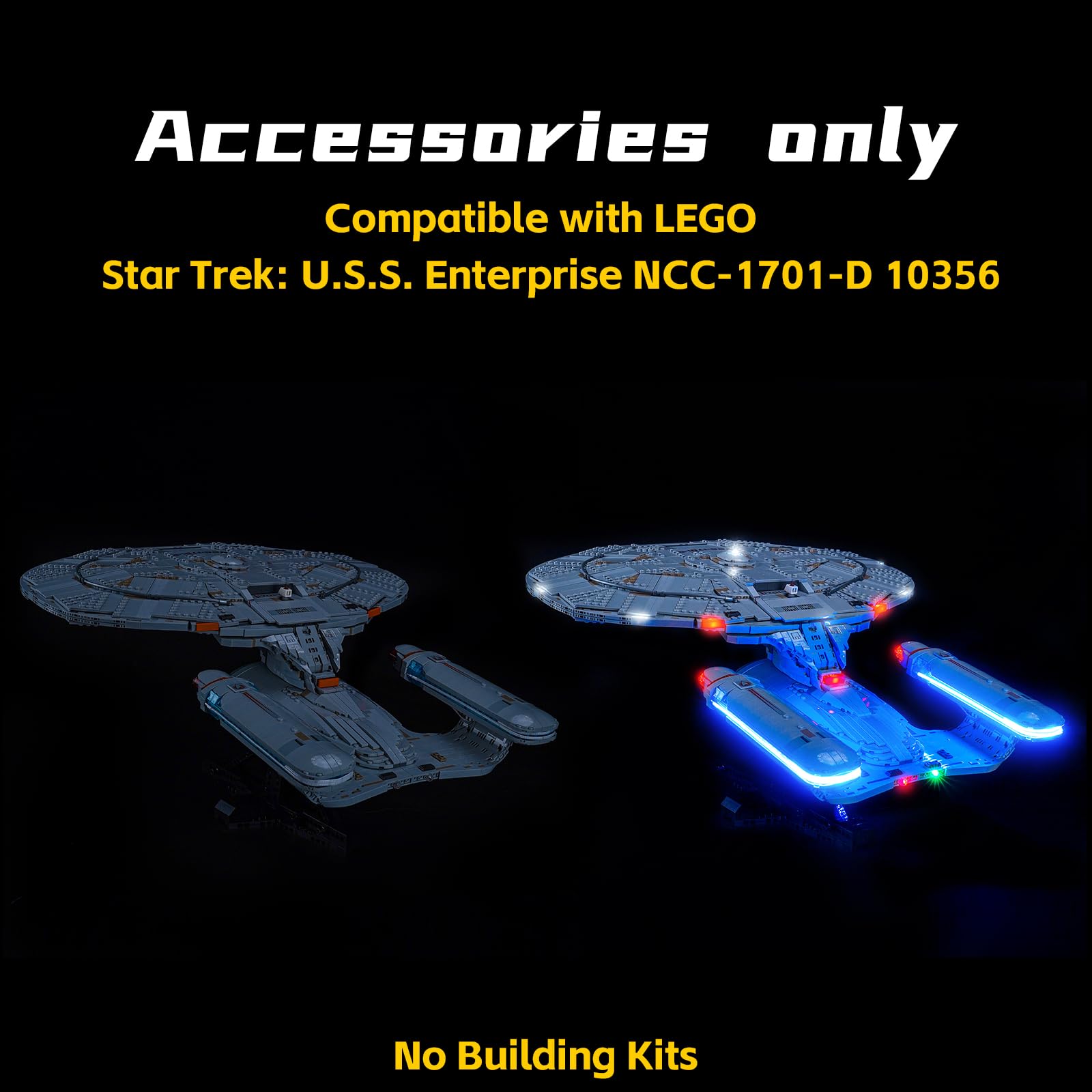 Packaging dimensions for BrickBling LED light kit