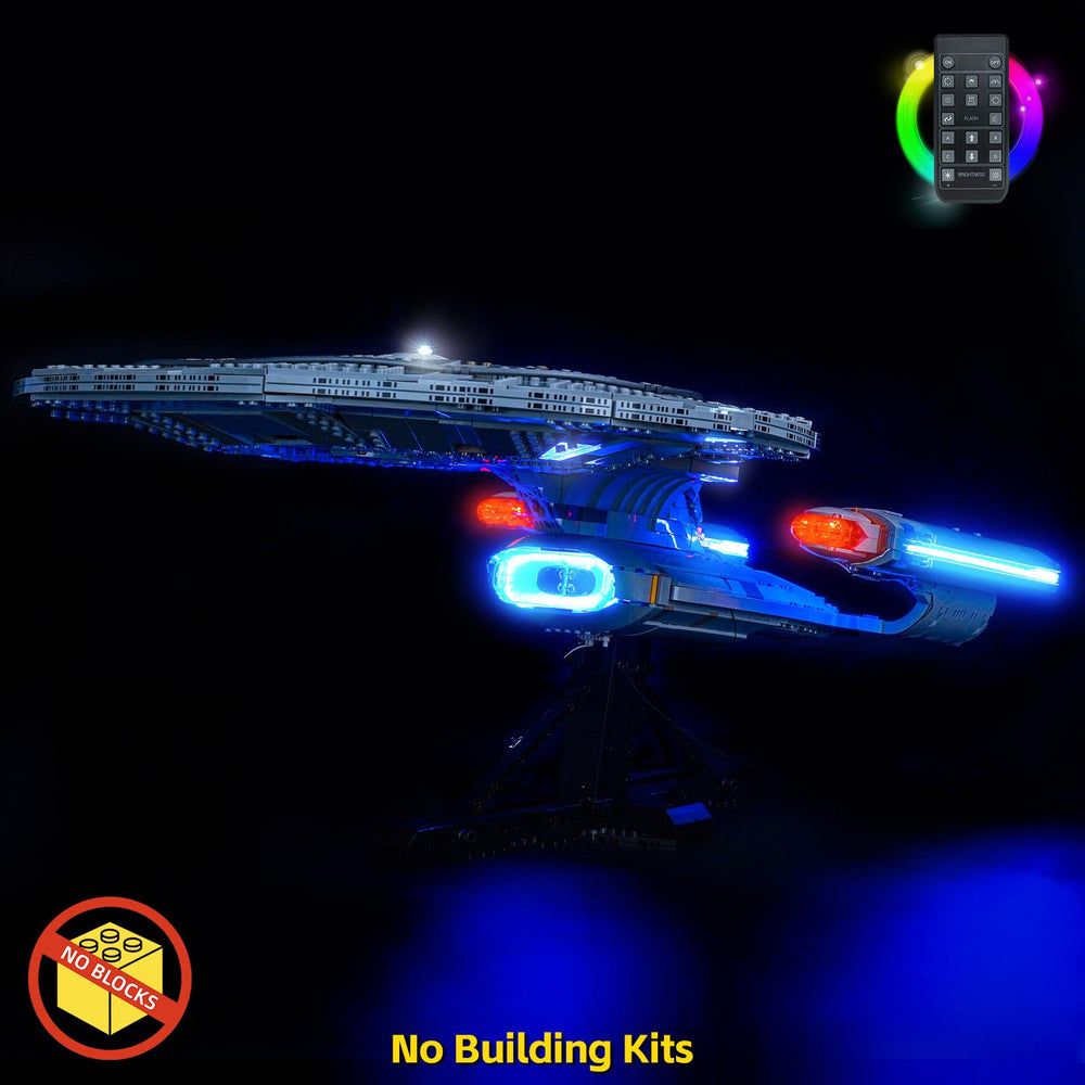 USB-powered lighting for Enterprise NCC-1701-D compatible with power banks