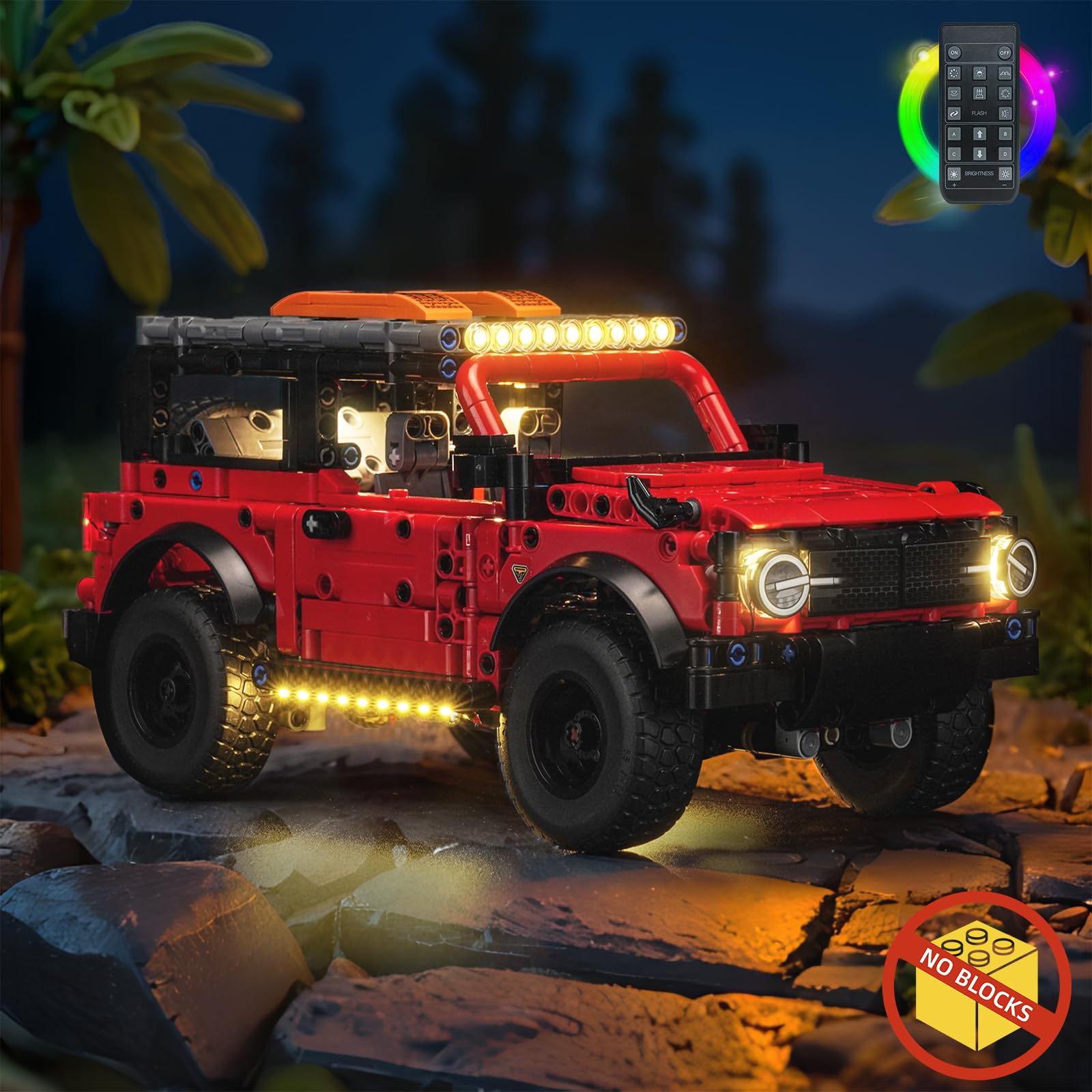 BrickBling LED lighting kit packaging includes clear contents and instructions.