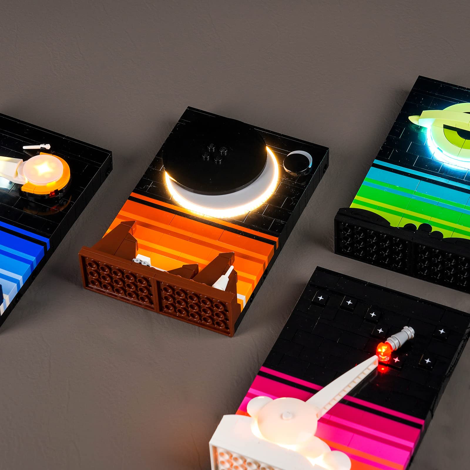 BrickBling LED lights display ambience enhances shelf presence.
