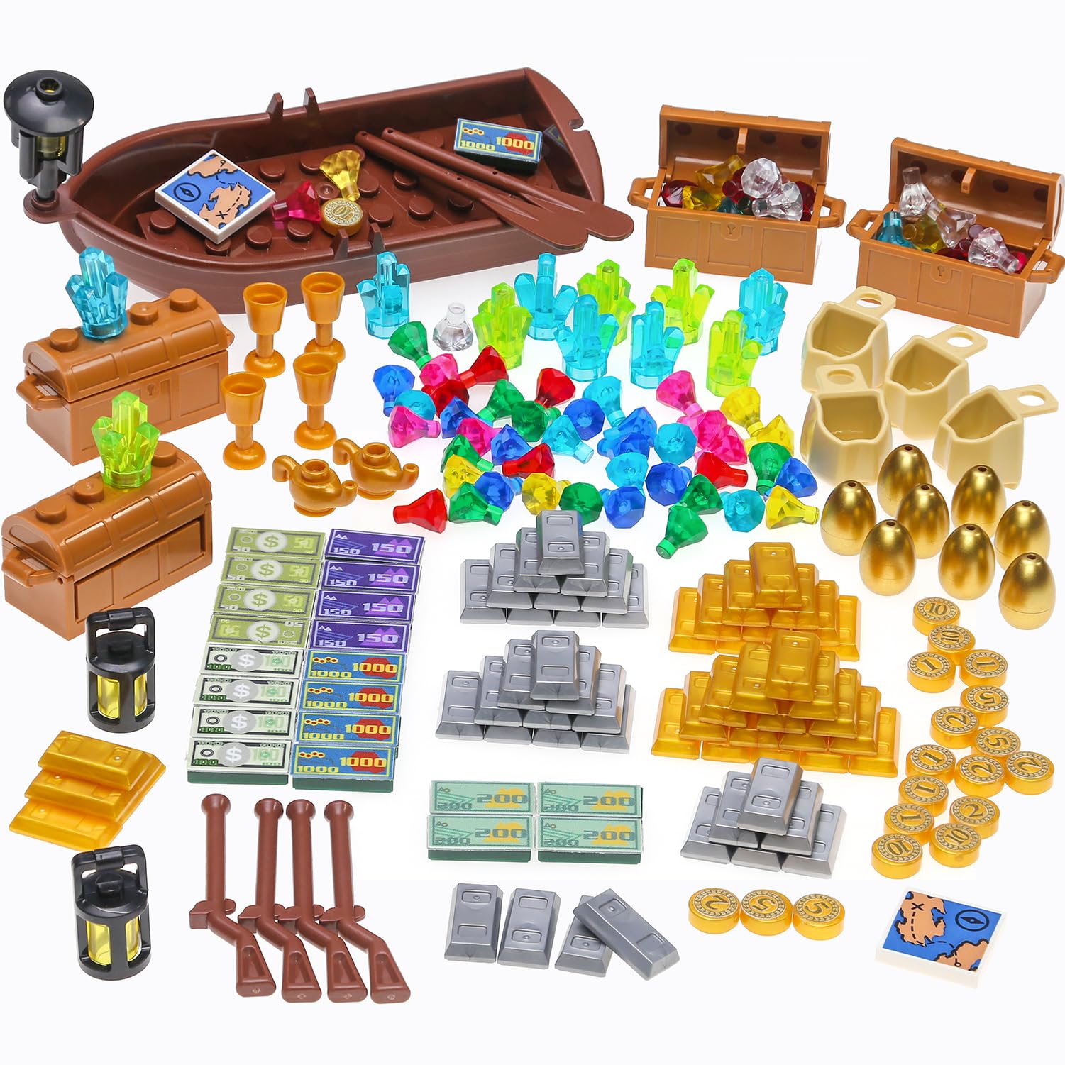 BrickBounty pirate treasure box for imaginative treasure hunts and pretend play.