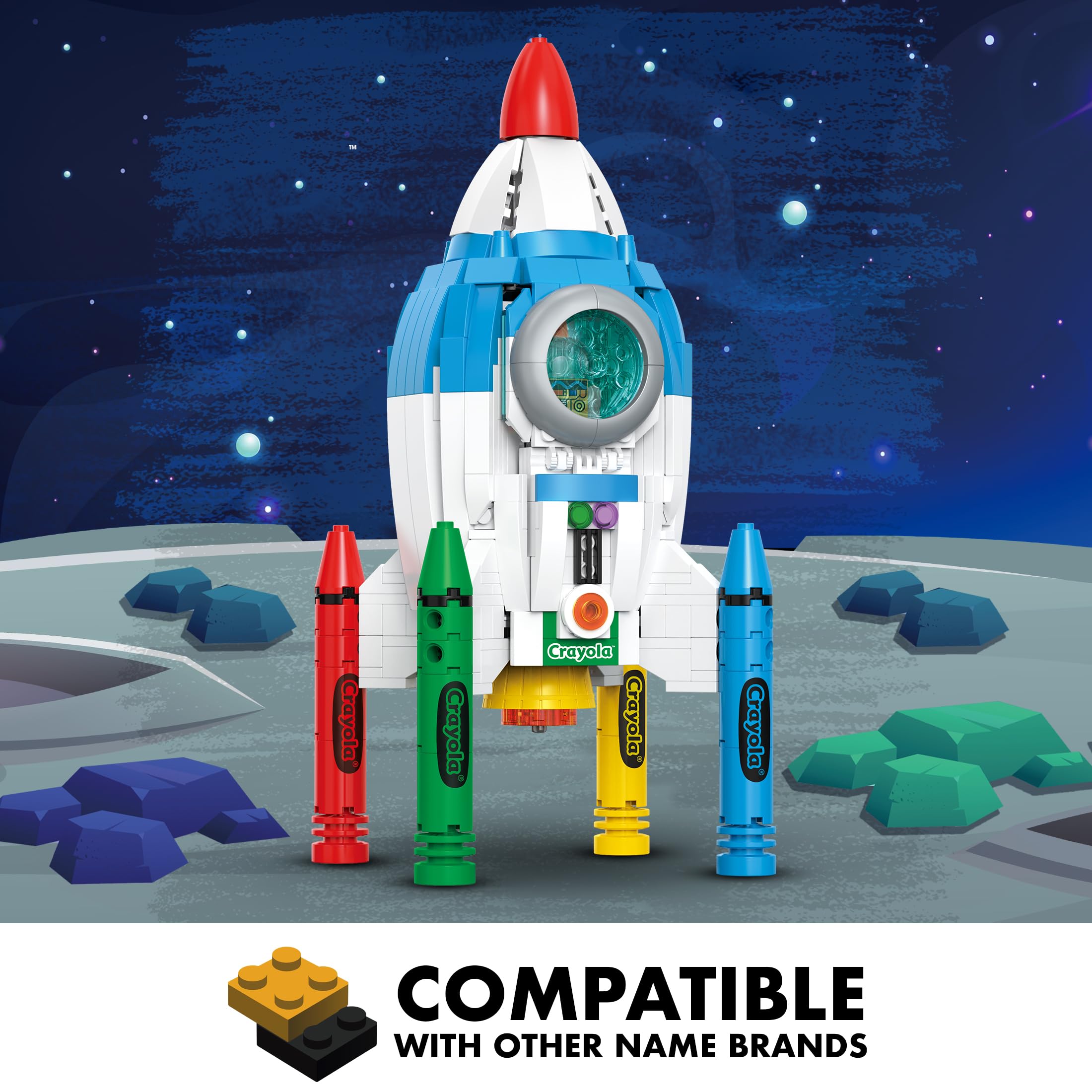Brickcraft Astronaut minifigure included for galactic storytelling.