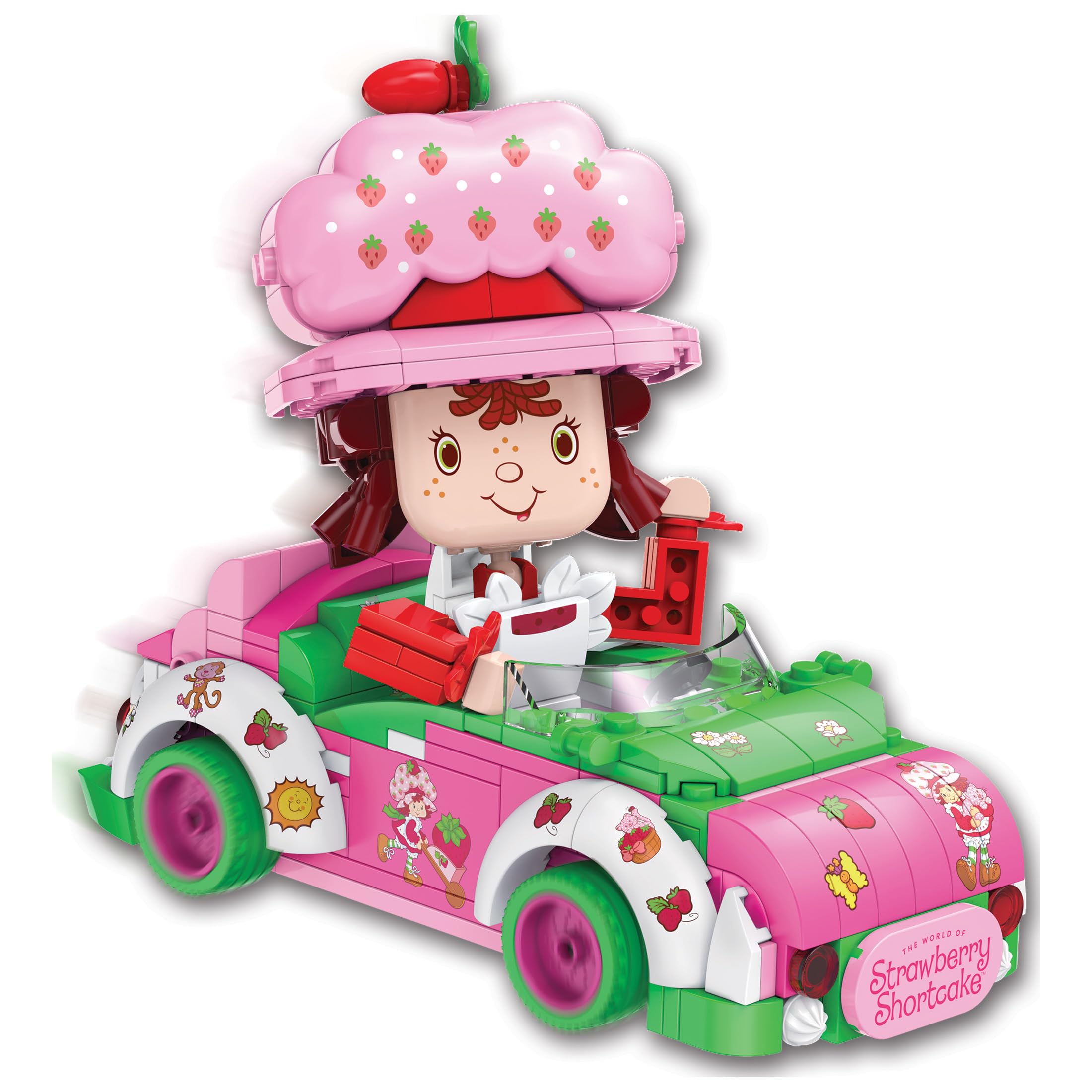 BrickCraft Berry Cruiser's pink green palette catches the eye on shelves.