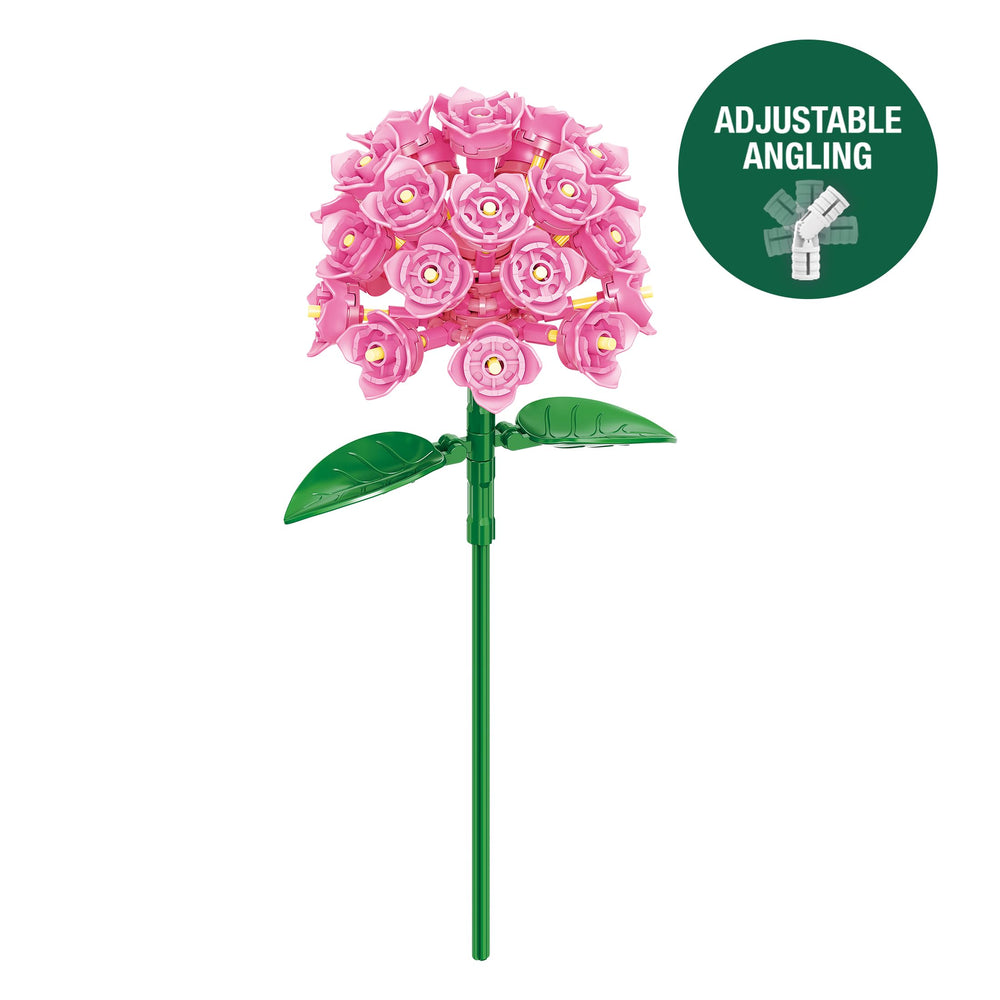Brickcraft Botanicals adjustable stem lets you position blooms from different angles.