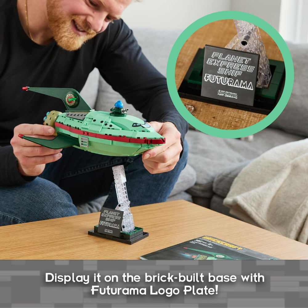 Brickcraft Futurama Planet Express Ship three wings arrangement for balance
