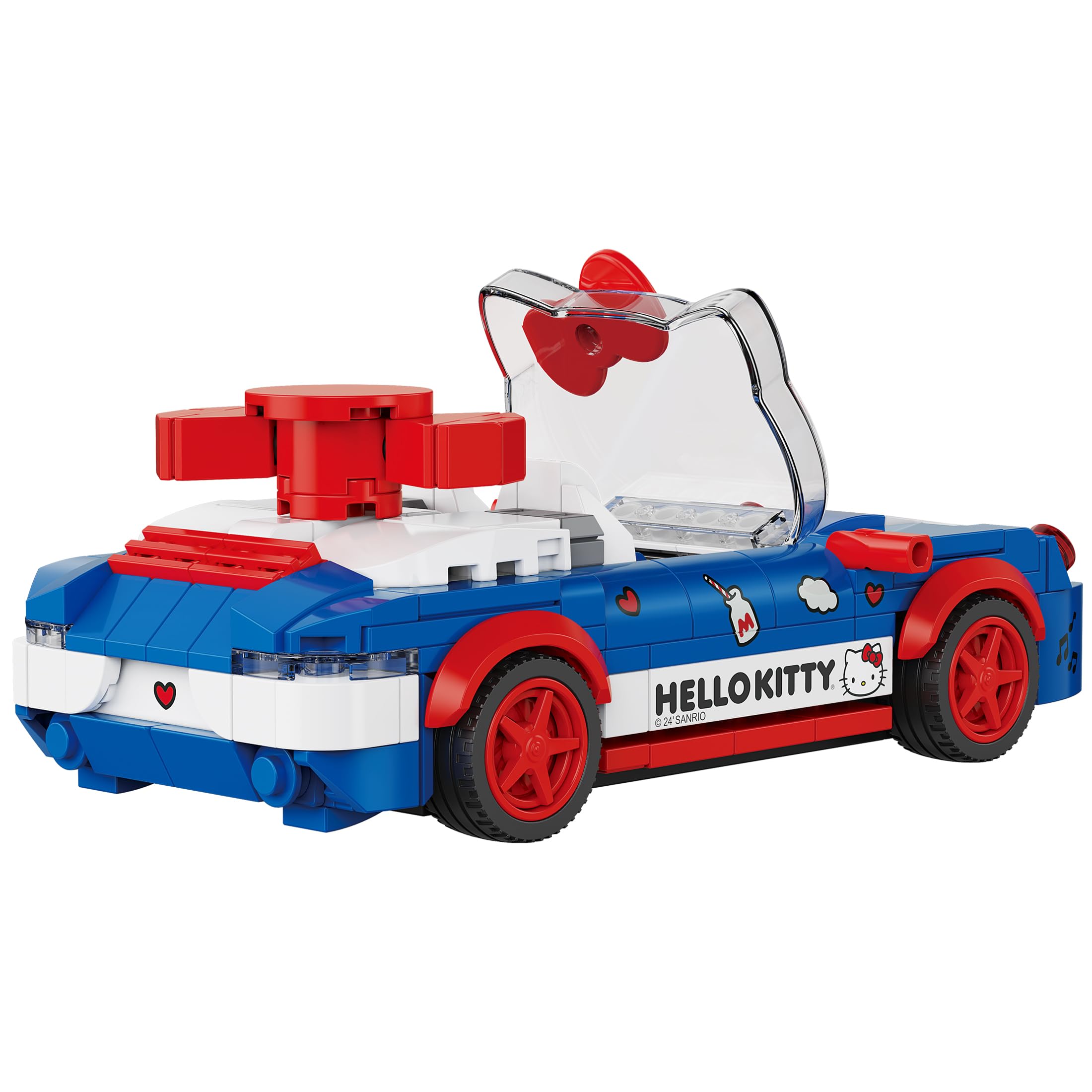 Brickcraft Hello Kitty collection expansion image suggesting compatible sets for themed displays.