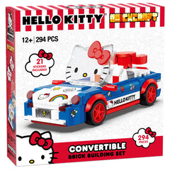 Brickcraft Hello Kitty color palette close-up emphasizing vibrant multicolored bricks.