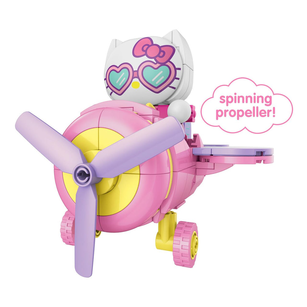 Brickcraft Hello Kitty plane kit designed for constructive play