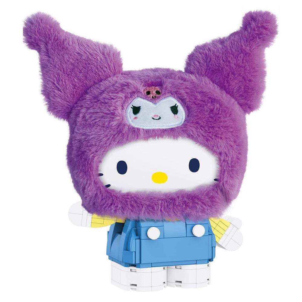 Brickcraft Kuromi fluffy-fit addon close-up showing plush texture for customizing your display.