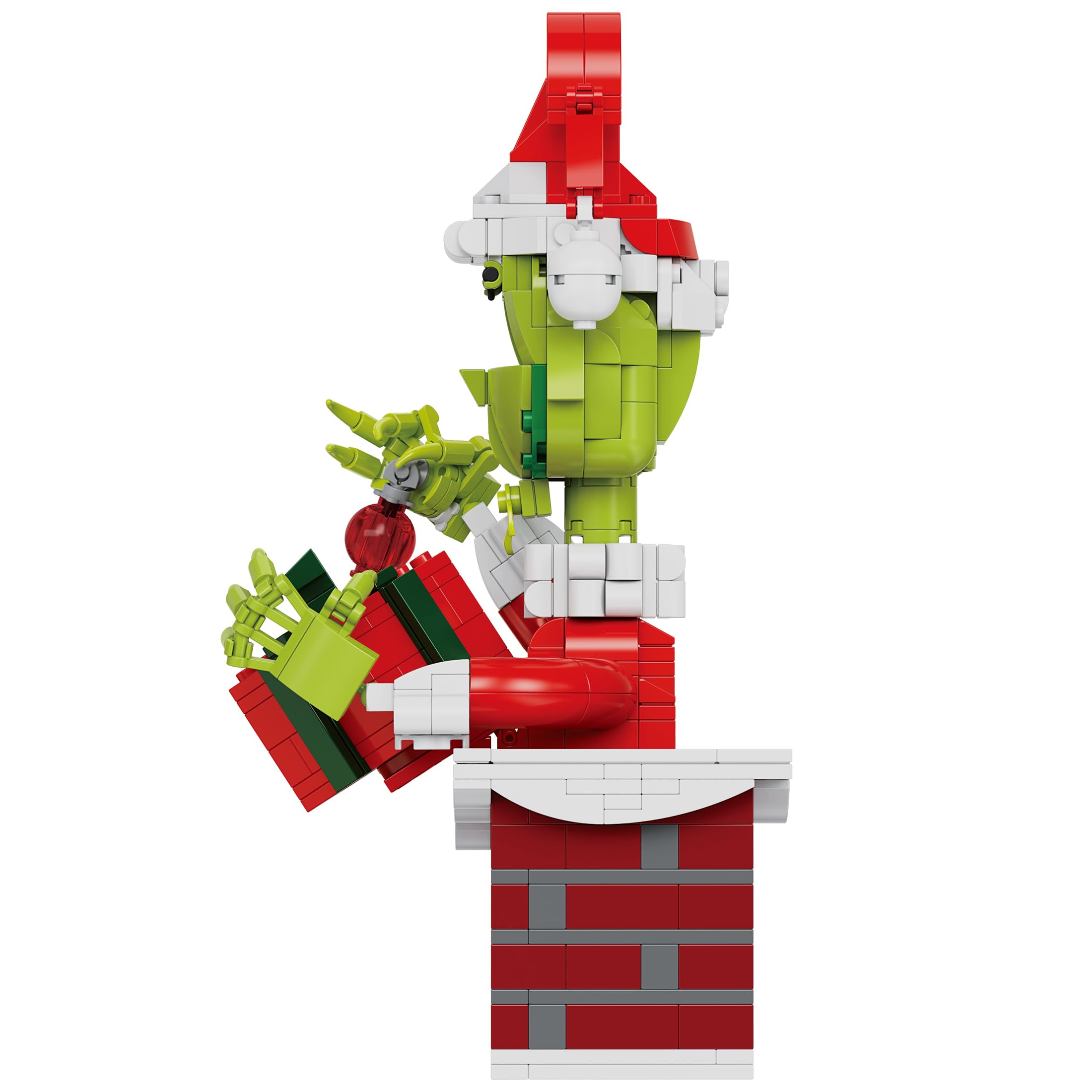 BrickCraft Max the dog detail adds a lovable holiday companion to the display.